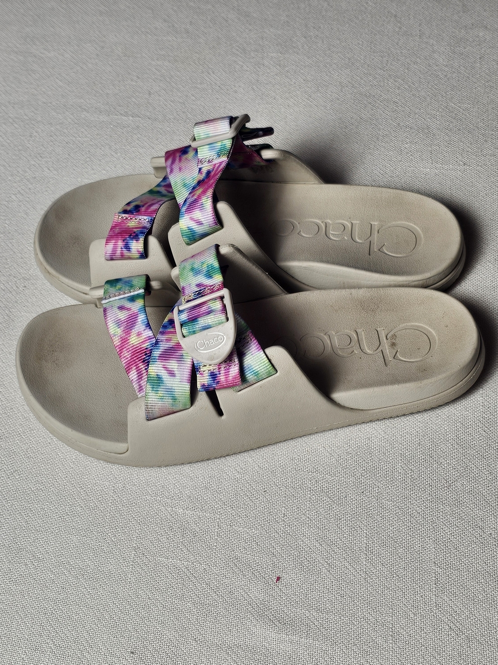 Chaco Chillos Slides Womens Size 8 Tie-dye - Picture 2 of 6